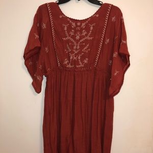 Burnt Orange Francesca’s Dress